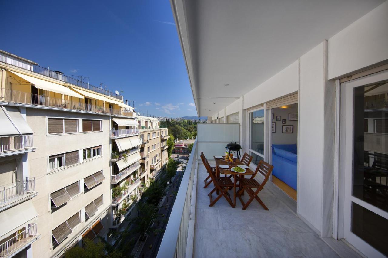 Super Modern Minimal Flat Nr Metro & Arch. Museum Atenas Exterior foto
