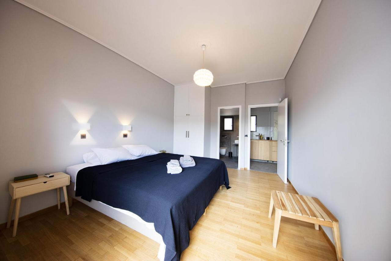 Super Modern Minimal Flat Nr Metro & Arch. Museum Atenas Exterior foto