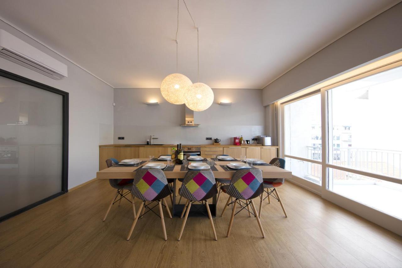 Super Modern Minimal Flat Nr Metro & Arch. Museum Atenas Exterior foto