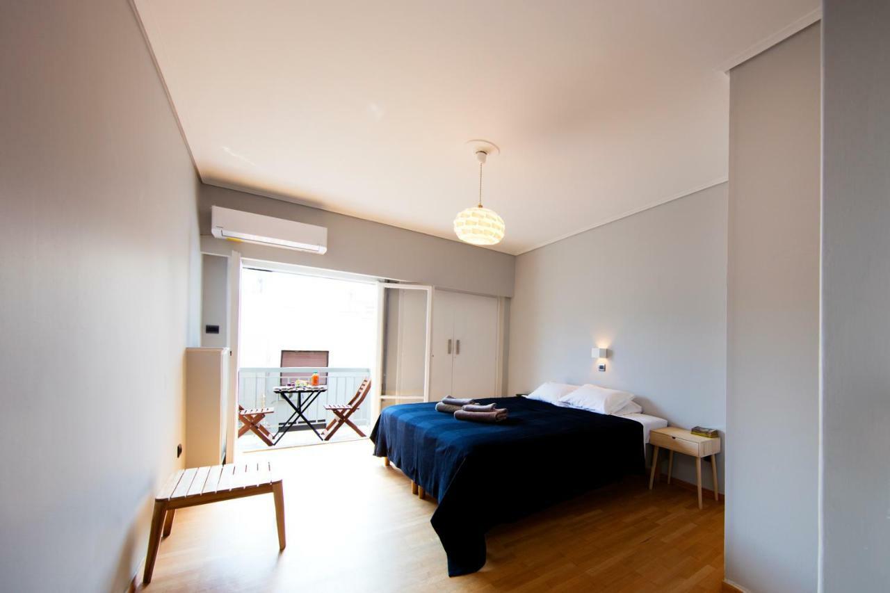 Super Modern Minimal Flat Nr Metro & Arch. Museum Atenas Exterior foto